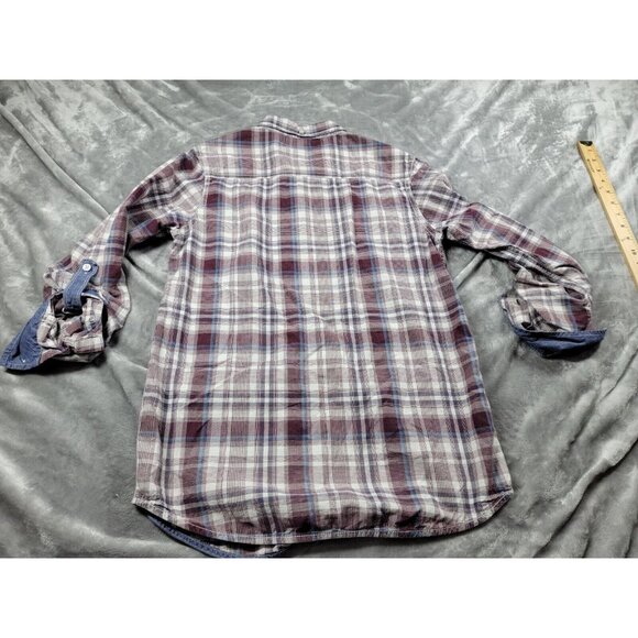 EPIC THREADS Youth Boys Plaid XL Roll Tab Shirt Long‎ Sleeve Button Up casual - Picture 6 of 6